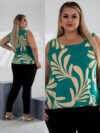 Blusa Plus XG – Viscolinho Estampada